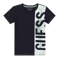 T-shirt Noir Garçon Guess Punto pas cher