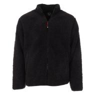 Veste Sherpa Noir Homme Paname Brothers Full Zip