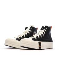 Baskets Noires Femme Converse All Star Lift Platform Tortoise vue 6