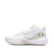 Chaussures de Basket Blanche/Beige Homme Under Armour Lockdown 6 pas cher
