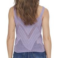 Top Crochet Violet Femme Jdy 15226348 vue 2