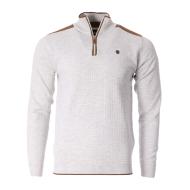 Pull Gris Homme RMS26 Zip Kantara pas cher