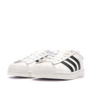 Baskets Blanches/Noires Garçon/Fille Adidas Superstar vue 6