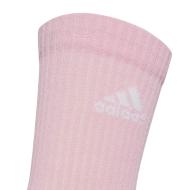 X3 Paires de Chaussettes Blanc/Rose Mixte Adidas JC9382 vue 2
