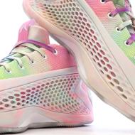 Chaussures de Basketball Rose/Blanc Homme Adidas Anthony Edwards 1 Low vue 7