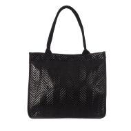 Sac Caba Fourre tout Noir Stella Green Matelasse Chevron 3