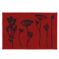 Tapis Imprimé Rouge Luance 40x60cm Herbier pas cher