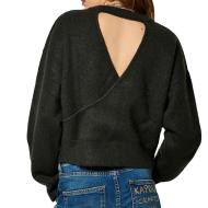 Pull Noir Femme Kaporal Charco vue 2