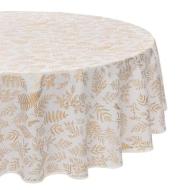 Nappe Antitache Ronde Blanche/Dorée Atmosphera pas cher
