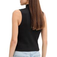 Top Noir Femme Calvin Klein Jeans A- Woven vue 2