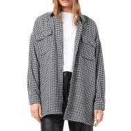 Surchemise Noir/Blanc pied de poule Femme Noisy May Flanny