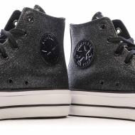 Baskets Noires Femme Converse Chuck Taylor All Star Lift A05436C vue 7