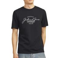 T-Shirt Noir/Blanc Homme Jack & Jones Neck