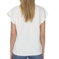 T-Shirt Blanc Femme JDY Rose vue 2