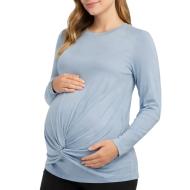 T-Shirt Bleu Femme Mamalicious Macy pas cher