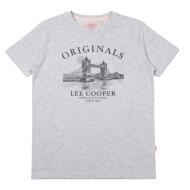 T-Shirt Gris Homme Lee Cooper LCN820 vue 2