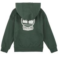 Grünes Sweatshirt mit Reißverschluss für Jungen von Timberland T60451 Ansicht 2