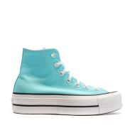 Baskets Turquoises Femme Converse Chuck Taylor All Star Lift vue 2