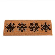 Tapis Marron à Imprimés Flocon 25x75cm pas cher