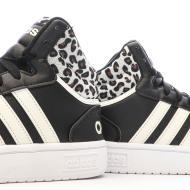 Baskets Noires Femme Adidas Hoops vue 7