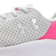 Chaussures de Sport Grise/Rose Femme Under Armour Charged Pursuit 3 vue 7