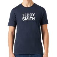T-shirt Marine Homme Teddy Smith Basic Mc pas cher