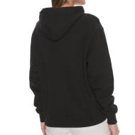Sweat à Capuche Noir Femme Calvin Klein Jeans Satin vue 2