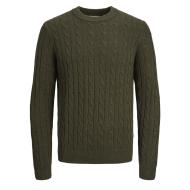 Pull Kaki Homme Jack & Jones Hross pas cher