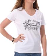 T-shirt Blanc Femme Lee Cooper Opama