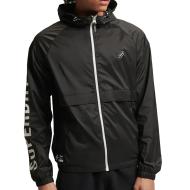 Veste Coupe-Vent Noir Homme Superdry Code Essential