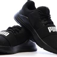 Baskets Noires Garçon Puma Wired Run vue 7