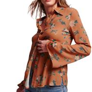 Chemise Orange Femme Superdry Seventies pas cher