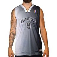 Madrid 9 Maillot de basket Gris Homme Sport Zone pas cher