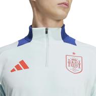 Espagne Sweat 1/2 zip Bleu Pâle Homme Adidas 2024 vue 3
