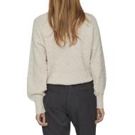 Pull Beige Femme Vila Tuli vue 2