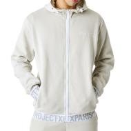 Sweat à Capuche Zippé Beige Homme Project X Paris Logote