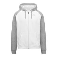 Sweat Zippé Homme Blanc/Gris Kappa Jack Slim Jacket pas cher