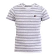 T-shirt Gris à rayures Garçon Teddy Smith Turny pas cher