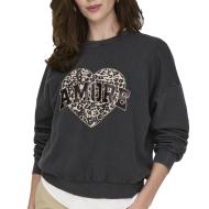 Sweat Gris Femme Only Lauren pas cher