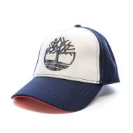Casquette Blanc/Bleu/Rouge Homme Timberland T60165 pas cher