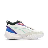 Baskets Blanches/Bleu/Noir Homme Puma Playmaker Pro vue 2