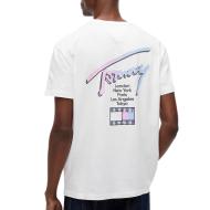 T-Shirt Blanc Homme Tommy Hilfiger City Sign vue 2