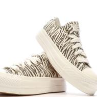 Baskets Beige/Gris Femme Converse Chuck Taylor All Star vue 7