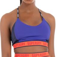 Brassière Bleu Femme Superdry Train Mid pas cher