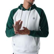 Sweat à capuche Blanc/Vert Homme Deeluxe Nether
