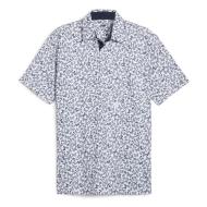 Polo de Golf Blanc/Marine Homme Puma Cloudspun Butterflies pas cher