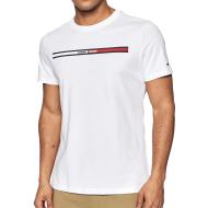 T-shirt Blanc Homme Tommy Hilfiger UM0UM03196 pas cher