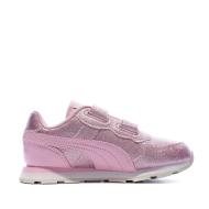 Baskets Rose/Mauve Fille Puma VISTA GLITZ vue 2