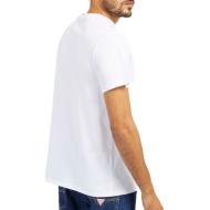 T-shirt Blanc Homme Guess Foil vue 2