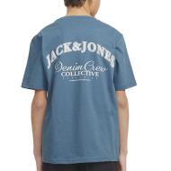 T-Shirt Bleu Garçon Jack & Jones Brandes vue 2